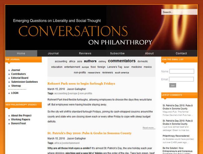 Conversations on Philanthropy